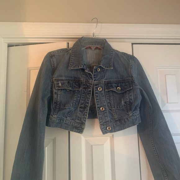 X 2 denim Jackets & Blazers - X2 Denim Laboratory cropped denim jacket